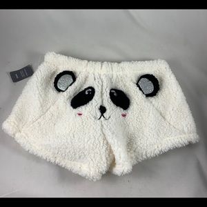 MD PJ Couture fluffy panda short shorts